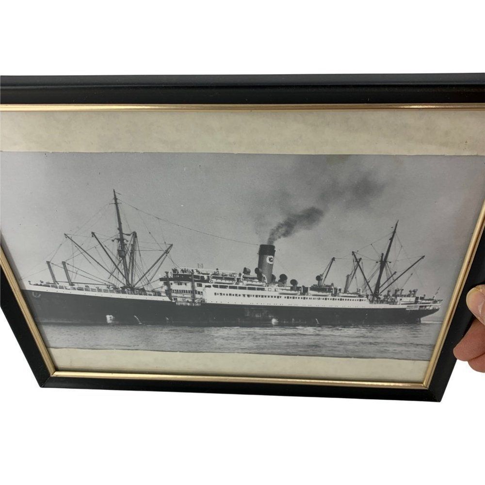 Vintage Picture Ruth Alexander Pacific Steamship Framed 8 x 10 0405